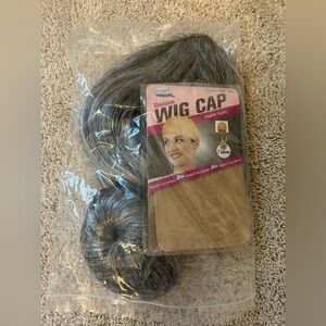 NWOT Granny wig with wig caps